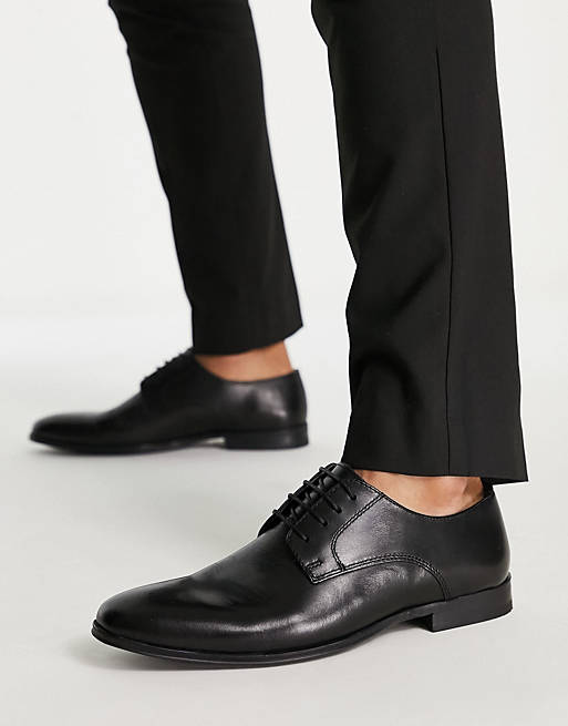 Schuh - Remi - Derby schoenen met veters in zwart leer 