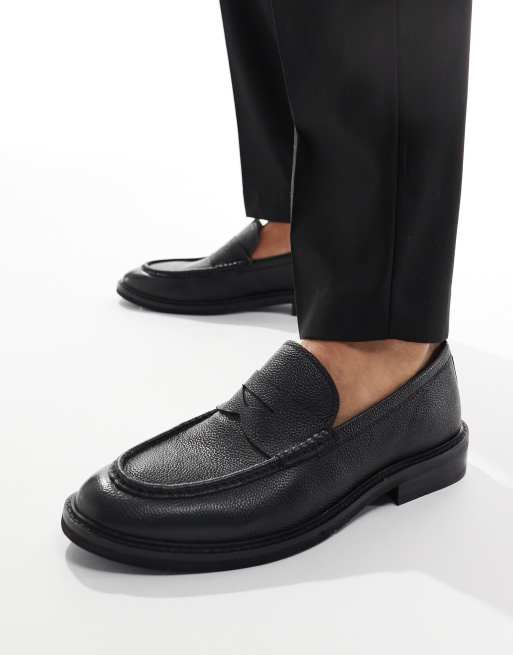 schuh - Rhodes - Sorte loafers i læder