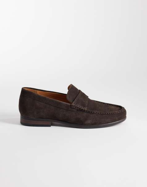Schuh – Rico – Czekoladowe zamszowe loafersy - view 1