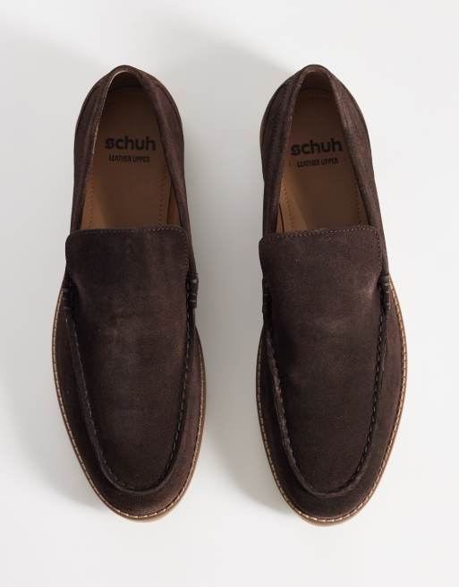 schuh – Rico – Loafer aus Wildleder in Schokobraun, 3 von 4