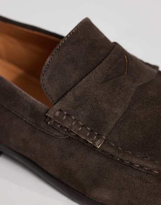 schuh Rico loafers in choc suede, 2 of 4