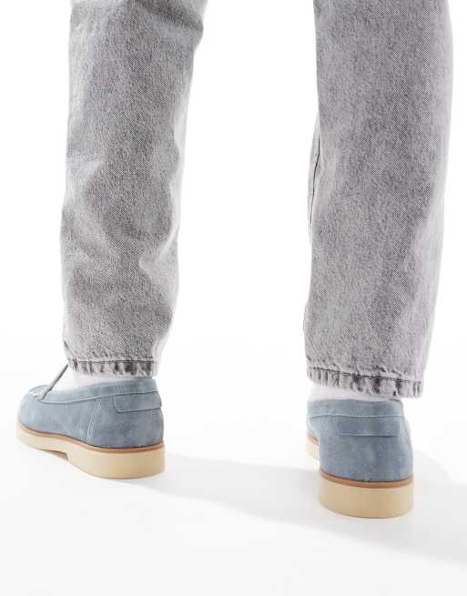 schuh - Riggs - Mocassins en daim - Bleu, 3 de 4