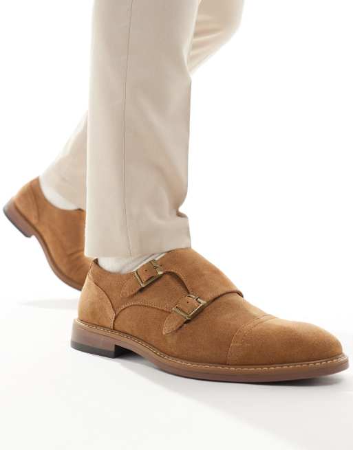 Suede double monk strap online