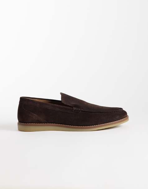 schuh - Risk - Chokoladebrune loafers i ruskind - view 1