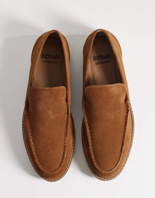 Schuh - Risk - Loafers in lichtbruin suède, 2 van 4