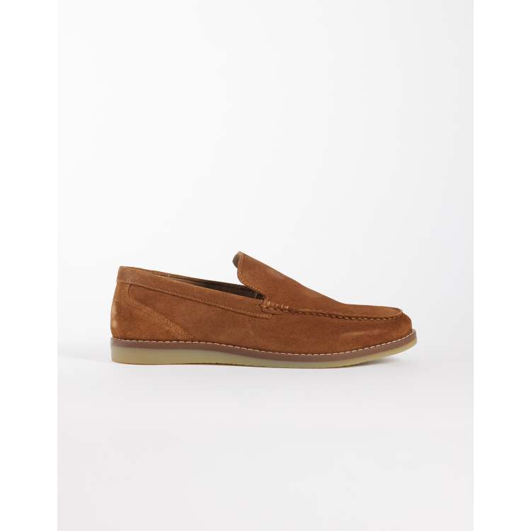  Tan Suede Loafers Size 8 ASOS DESIGN loafers in tan suede | ASOS main image 2