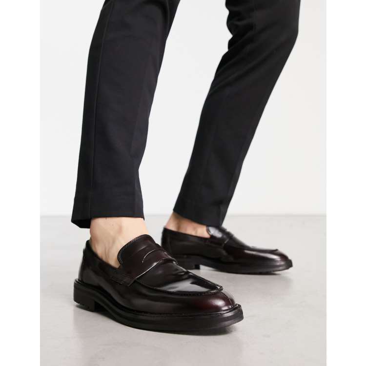 靴 SUGARHILL COUPE SHIRINK LEATHER LOAFER SUGARHILL(シュガーヒル)のLEATHER RACE LOAFER SHOES(BLACK)(靴