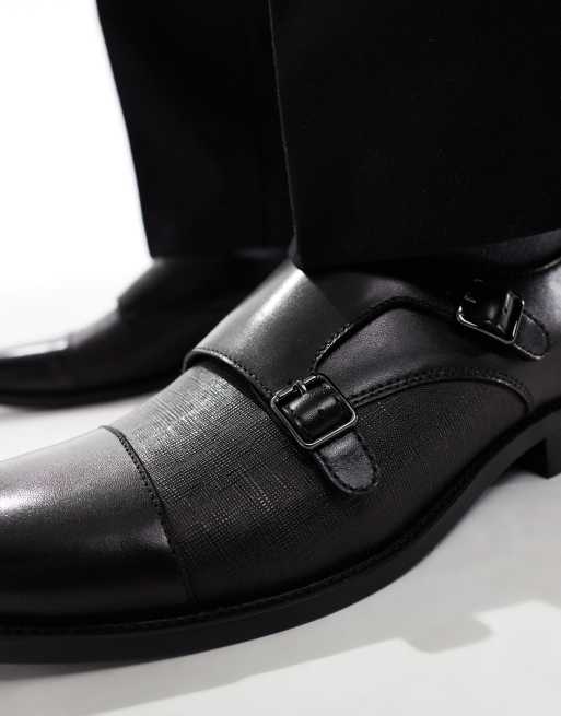 schuh - Rocky - Chaussures derby en cuir à double bride - Noir, 2 de 4
