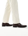 [Schuh] schuh Rocky double strap monk shoes in leather brown 43 BROWN LEATHER