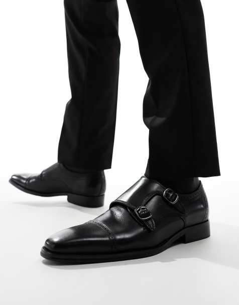 Schuh - Ronaldo - Chaussures derby à boucles en cuir - Noir - view 1
