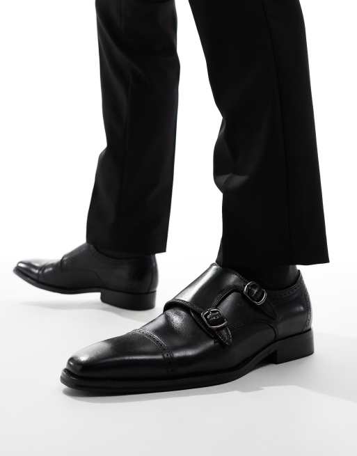 schuh - Ronaldo - Scarpe Derby in pelle nera