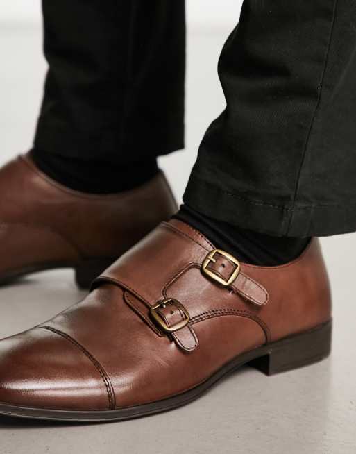 Schuh - Ross - Gyldenbrune munkesko i læder 