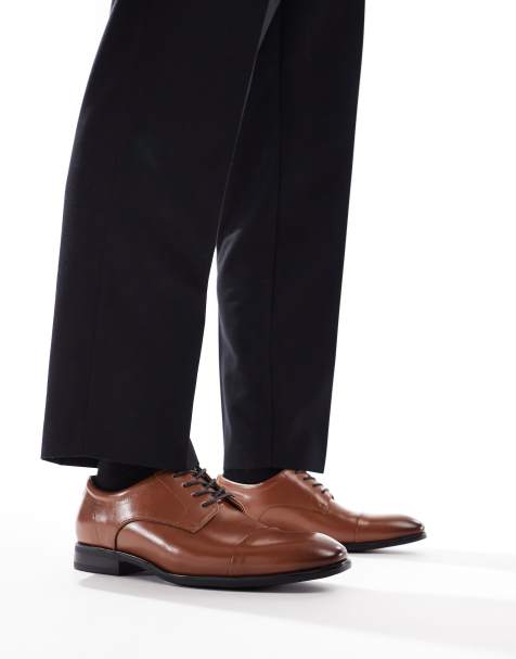 schuh - Ross - Scarpe stringate color cuoio con dettaglio in punta - view 1