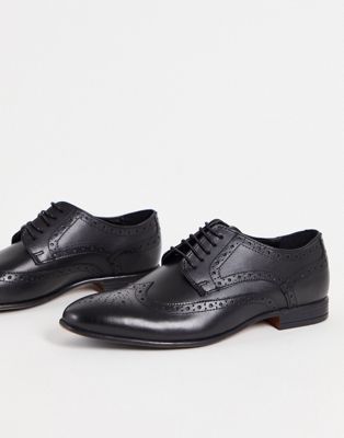 Schuh rowen brogues in black leather