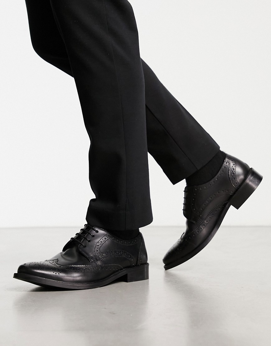 Rowland brogues in black leather