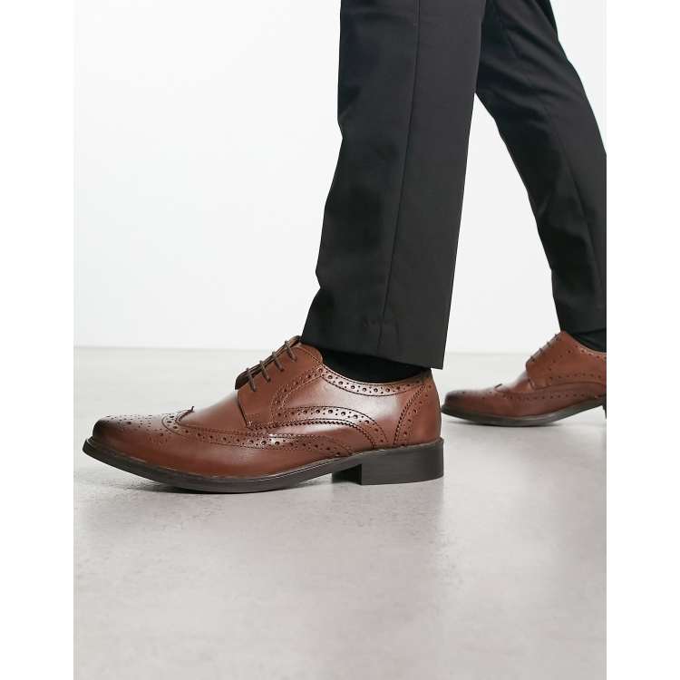 Asos cheap leather brogues