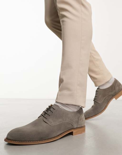 Mens gray suede dress on sale shoes