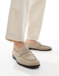 [Schuh] schuh Rush loafers in natural suede-Neutral 41 Natural suede