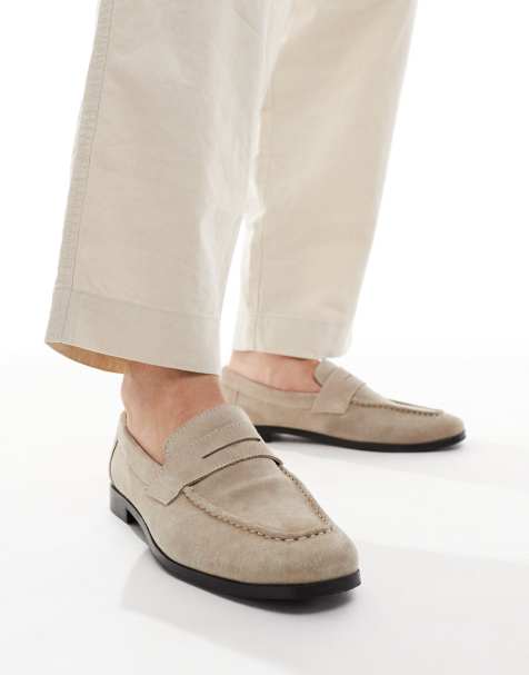 schuh – Rush – Zamszowe loafersy w kolorze naturalnym - view 1