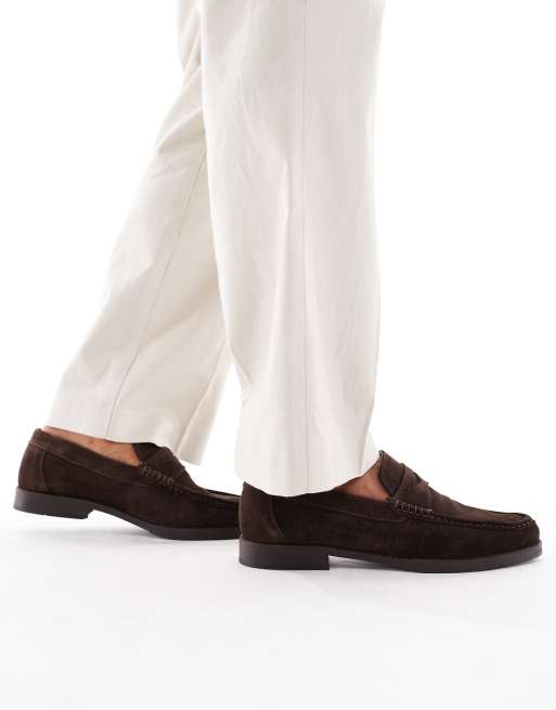 schuh Ryle loafers in suede chocolate, 4 of 4
