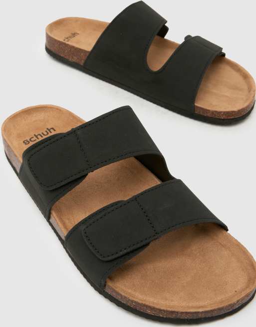 schuh Sabe footbed sandals in black, 3 of 4