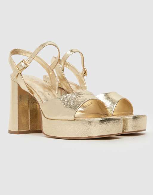 schuh - Sabina - Zapatos dorados de tacón, 2 de 4