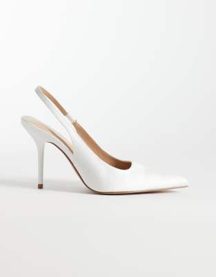 Schuh Sade Slingback Heeled Shoes In White