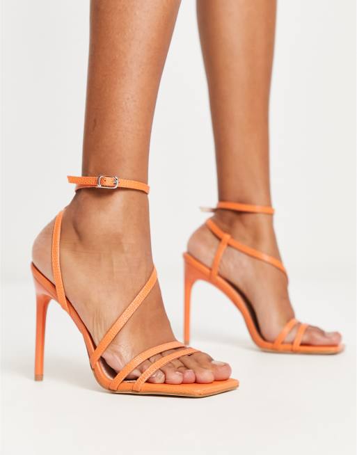 Orange snake heels best sale