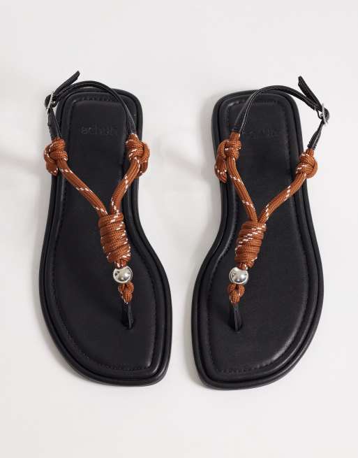 schuh – Talisha – Sandalen in Braun mit Kordeldetail, 4 von 4