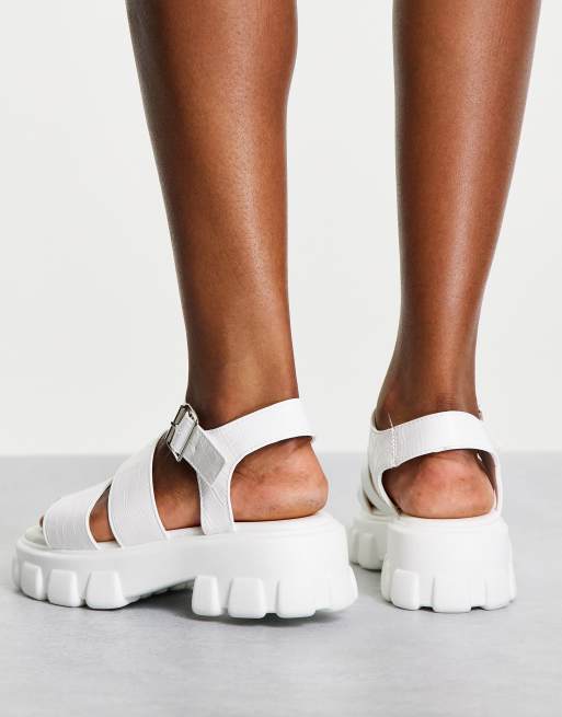 schuh Tamia chunky sandals in white