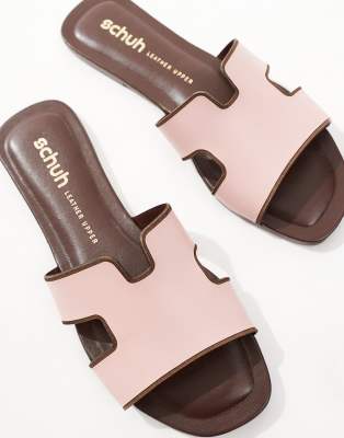 Schuh Tandra Flat Sandals In Pink