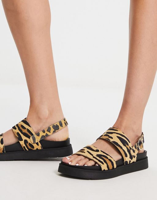 River Island Leopard Print Multi Color Gold Leggings Size 6 - 60% off