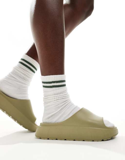 schuh – Tatia – Slider in Salbeigrün