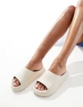 [Schuh] schuh Tatia slides in ecru-White 40 Ecru