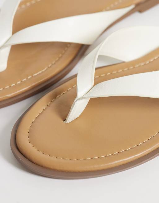 Schuh Thailand flip flop in white leather, 3 of 4