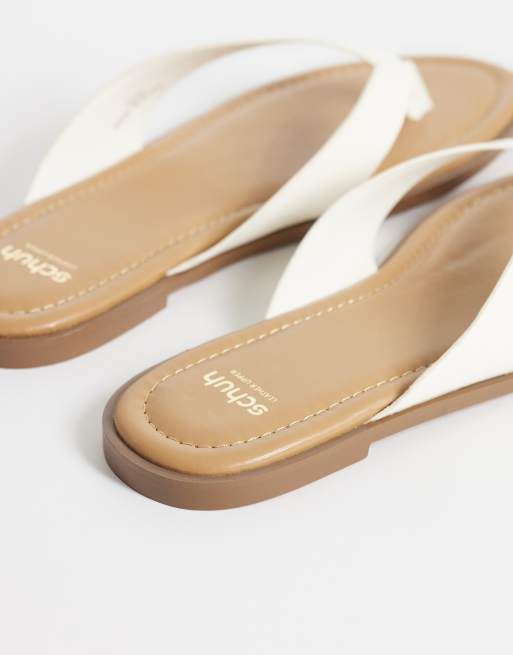 schuh - Thailand - Tongs en cuir - Blanc, 4 de 4