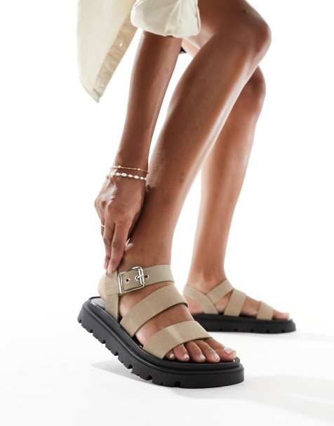 Schuh – Tina – Sandalen aus Wildleder im Taupe - view 1