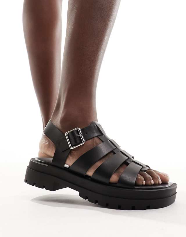 Schuh - tobin fisherman sandals in black