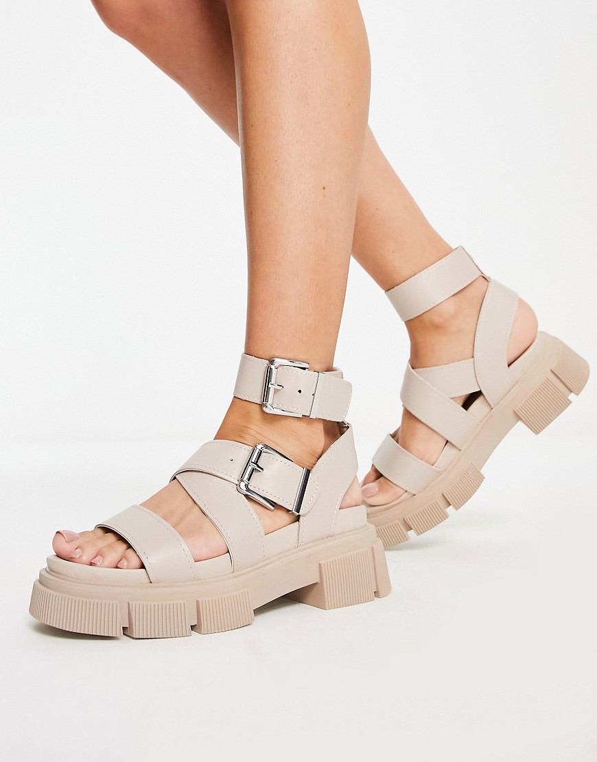 Toulouse super chunky flatform sandals in beige drench-Neutral