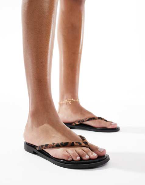 Schuh - Tulia - Klipklappere med leopardmønster - view 1