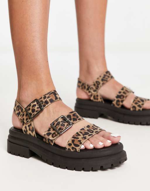 Leopard best sale sandals women