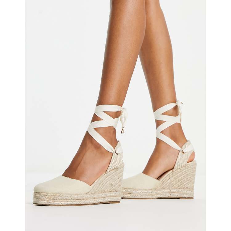 White peep hot sale toe wedges