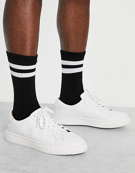 Schuh Walt - Sneakers van leer in wit 