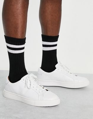 Schuh Walt trainers in white leather