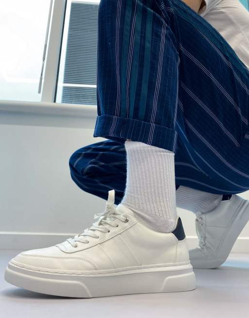 Schuh warner cupsole trainers in white