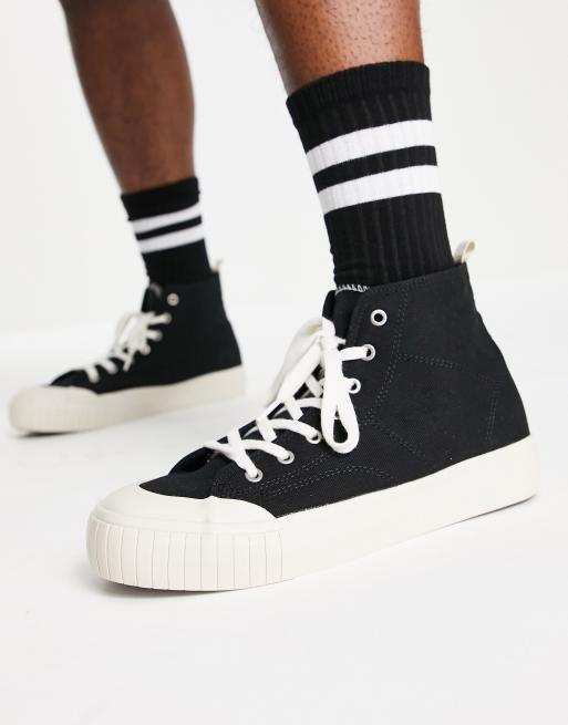 Hi top sales canvas trainers