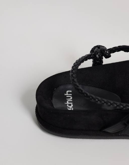 Schuh - Wednesday - Sandalen met bandjes en voetbed in zwart, 2 van 4