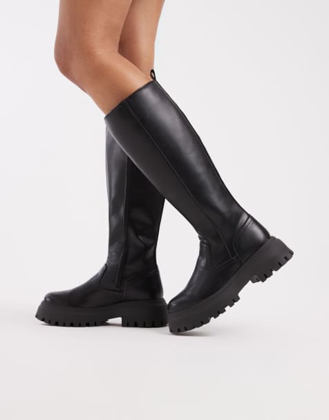 schuh Wide Fit - Dianna - Bottes montantes à semelle chunky - Noir - view 1