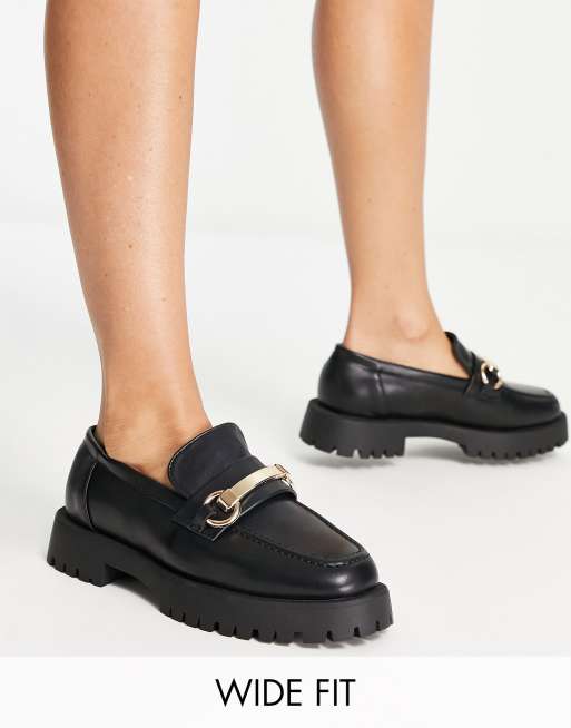 LAWRENCE Black Leather Slip-On Loafer