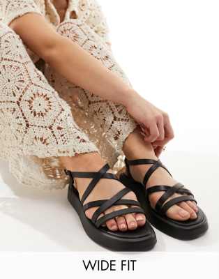  Wide Fit Tristan strappy sandals 